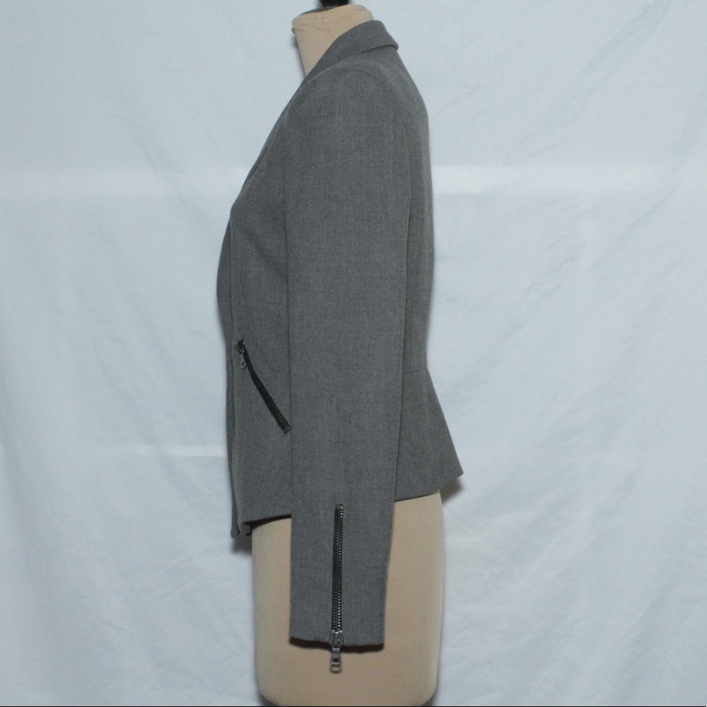 Zara - Grey Button Blazer/Jacket - image 4